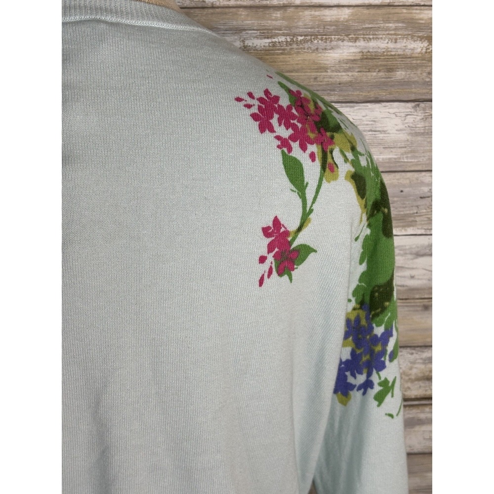 Talbots Women's Sweater  3/4 Sleeve Cardigan Size X Light Green - Picture 7 of 10